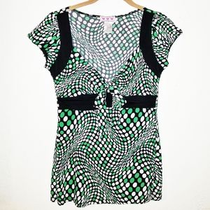 Y2K Trixxi | Three Pink Hearts | Fairy Grunge Trippy Top